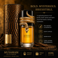 Musamam Eau de Parfum Spray for Women & Men, 3.4 Oz / 100ml, Long Lasting Unisex Fragrance, Warm Woody Oriental Perfume with Rich Oud, Musk & Spicy Notes