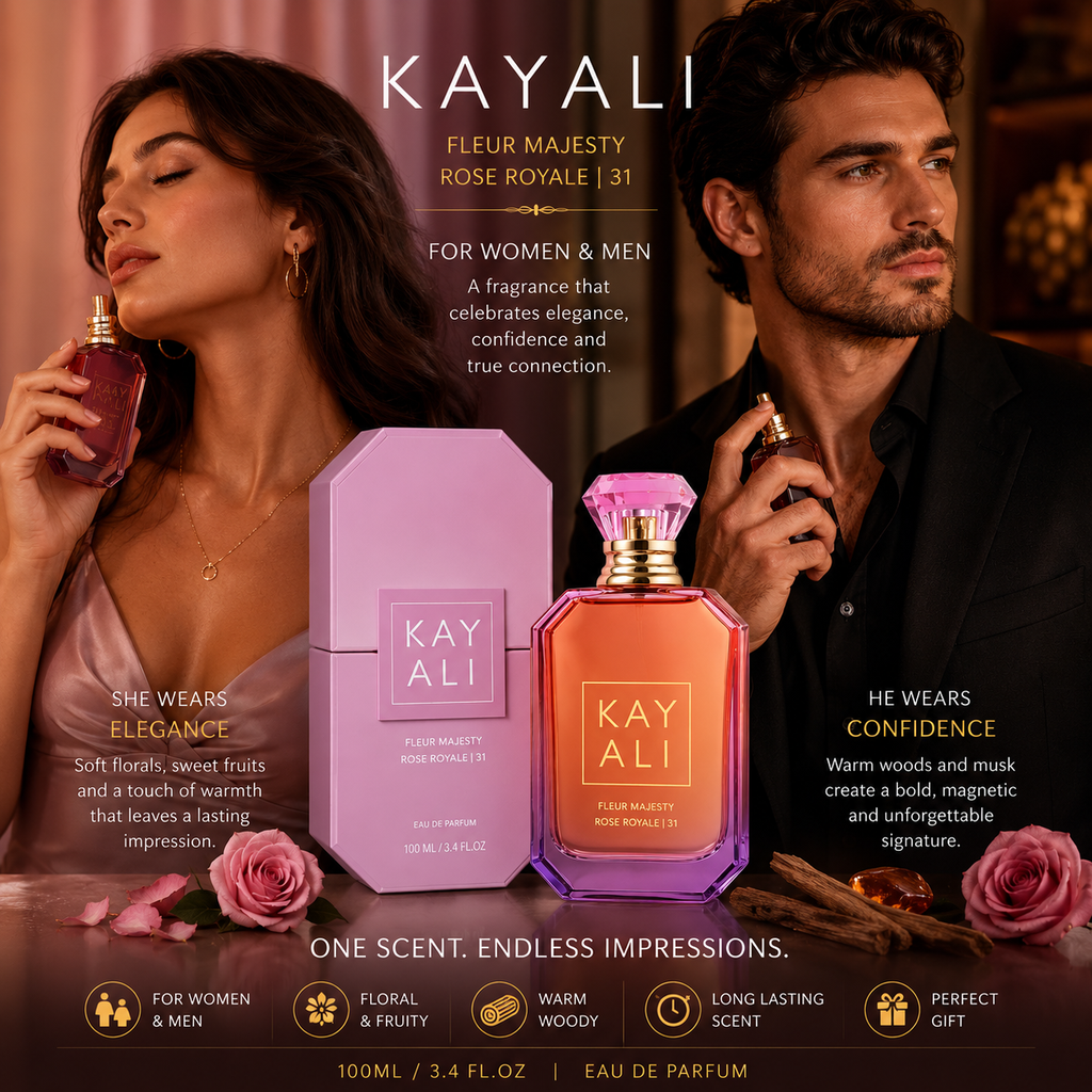 KAYALI Eau de Parfum Intense Spray for Women & Men, 100ml / 3.4 Fl Oz, Sweet Fruity Floral & Warm Woody Fragrance, Long Lasting Luxury Unisex Perfume